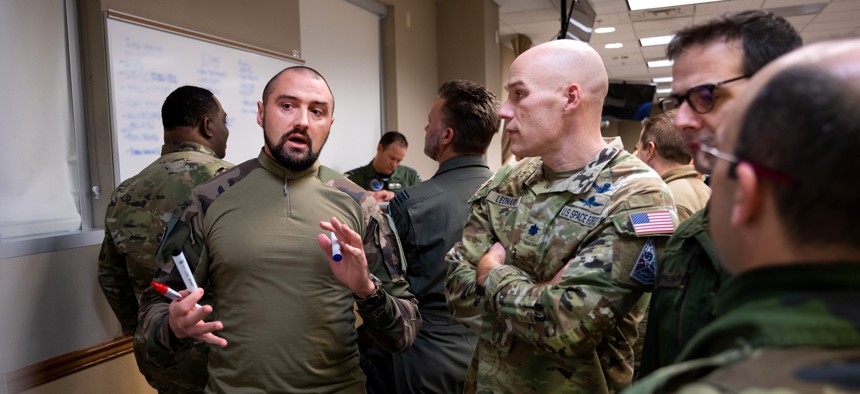 Representatives from Australia, Britain, Canada, France, Germany, and New Zealand gathered at U.S. Space Command headquarters in Colorado Springs, Colorado, for a multinational planning conference on Feb. 6-10, 2023.